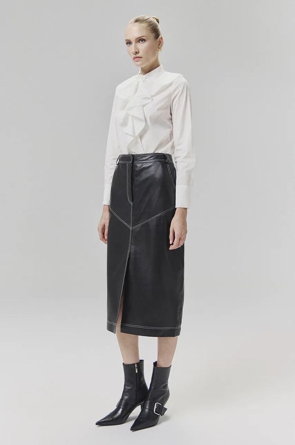 Answear Lab Suknja Answear Lab boja: crna, midi, pencil