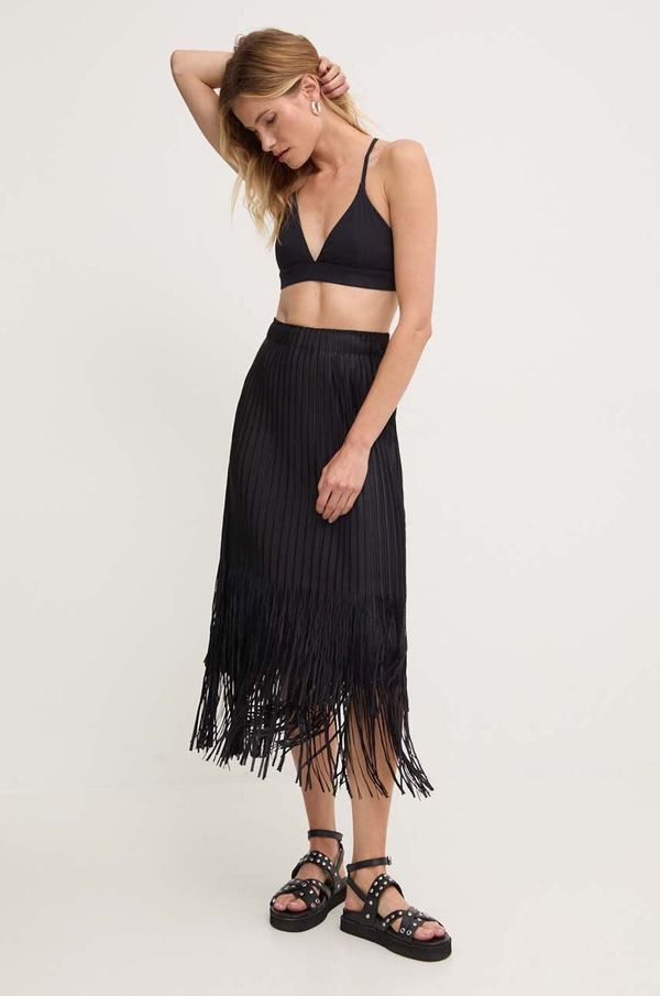 Answear Lab Suknja Answear Lab boja: crna, midi, pencil