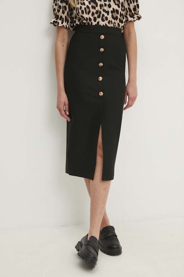 Answear Lab Suknja Answear Lab boja: crna, midi, pencil