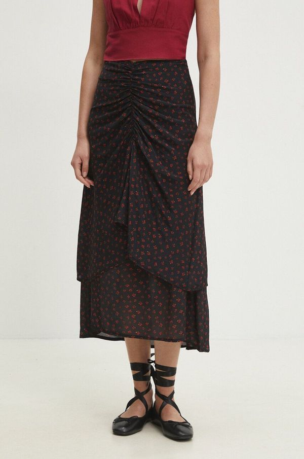 Answear Lab Suknja Answear Lab boja: crna, midi, pencil