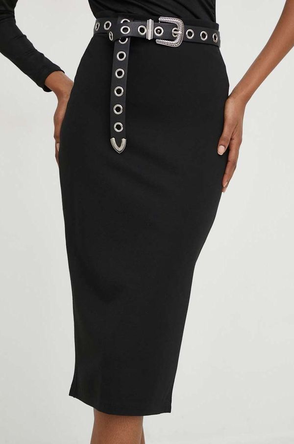 Answear Lab Suknja Answear Lab boja: crna, midi, pencil