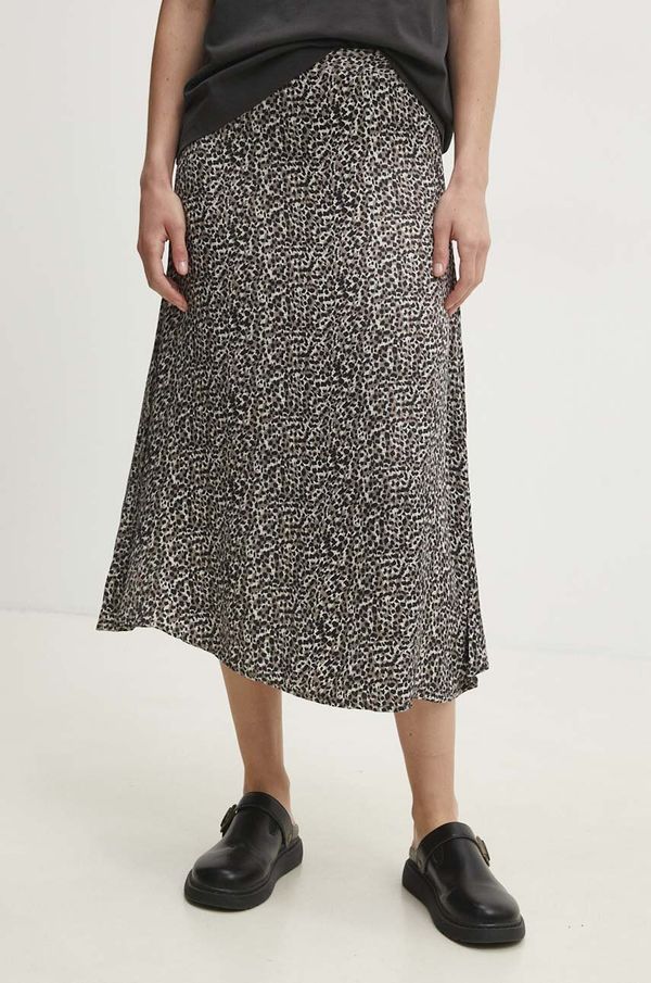 Answear Lab Suknja Answear Lab boja: crna, midi, širi se prema dolje