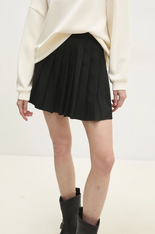 Answear Lab Suknja Answear Lab boja: crna, mini, širi se prema dolje