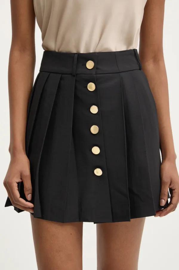 Answear Lab Suknja Answear Lab boja: crna, mini, širi se prema dolje