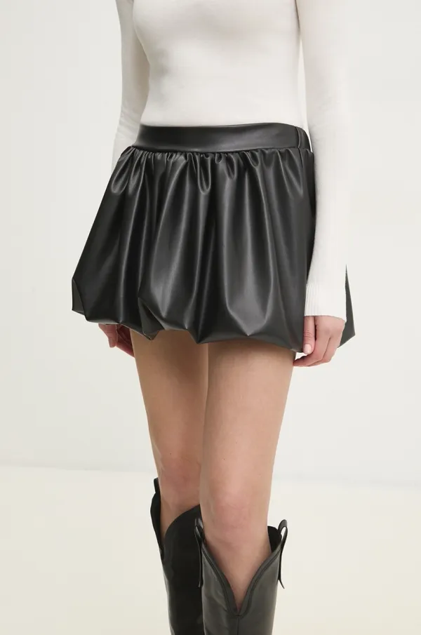 Answear Lab Suknja Answear Lab boja: crna, mini, širi se prema dolje