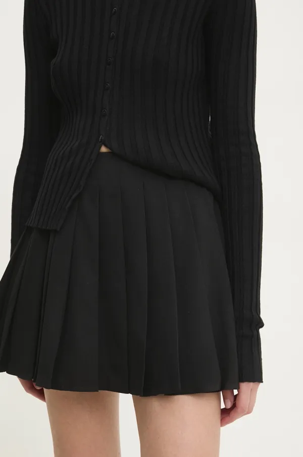 Answear Lab Suknja Answear Lab boja: crna, mini, širi se prema dolje