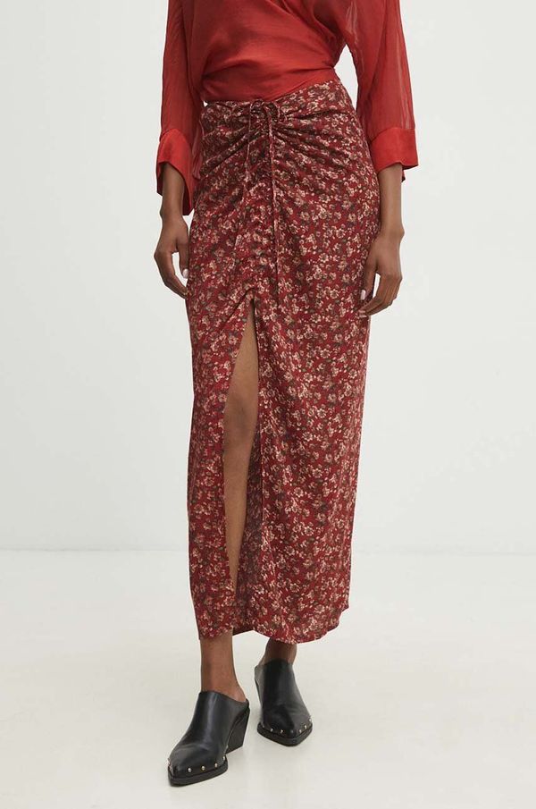 Answear Lab Suknja Answear Lab boja: crvena, maxi, ravna