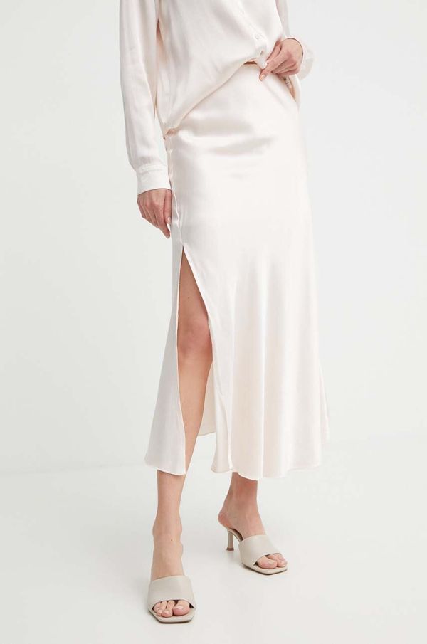 Answear Lab Suknja Answear Lab boja: ružičasta, maxi, ravna