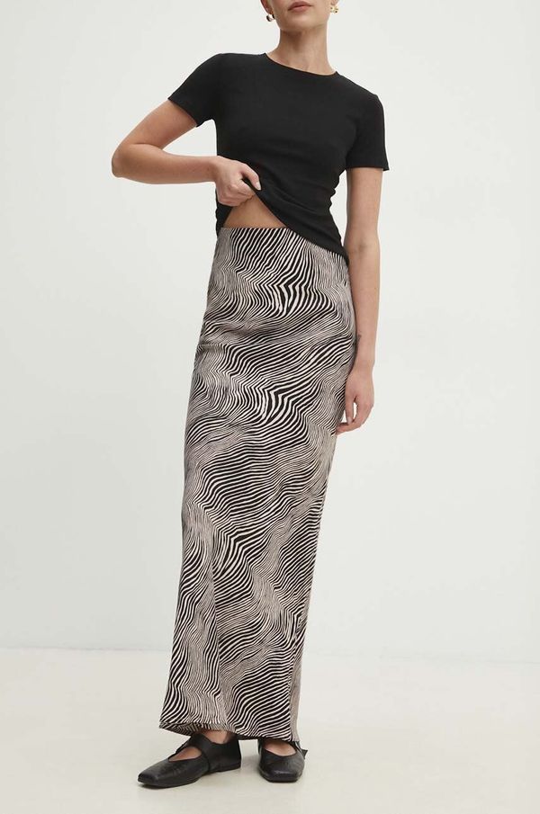 Answear Lab Suknja Answear Lab boja: smeđa, maxi, ravna