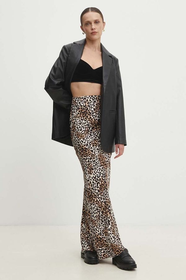 Answear Lab Suknja Answear Lab boja: smeđa, maxi, ravna