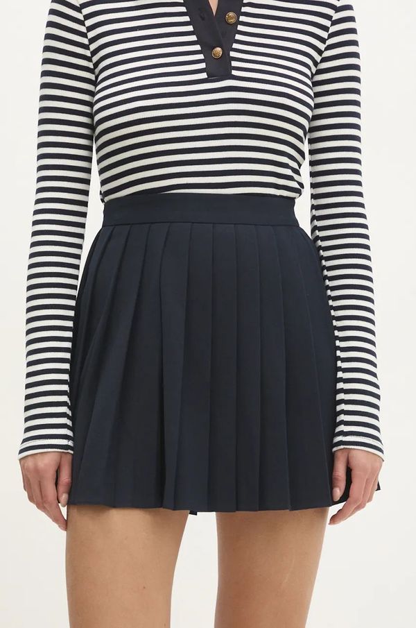 Answear Lab Suknja Answear Lab boja: tamno plava, mini, širi se prema dolje