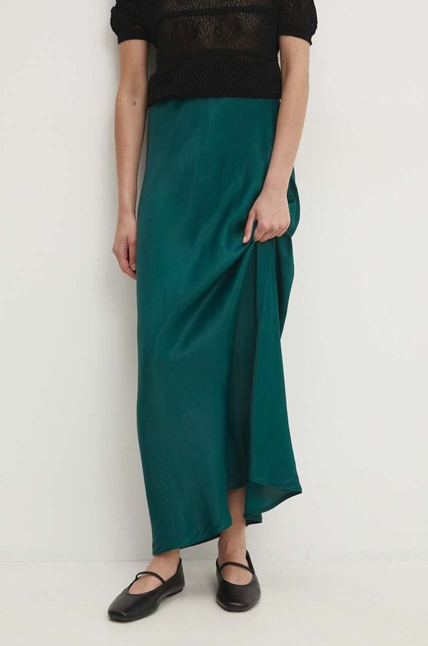 Answear Lab Suknja Answear Lab boja: zelena, maxi, ravna