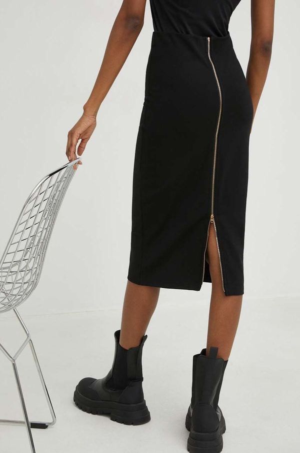 Answear Lab Suknja Answear Lab X limitirana kolekcija SISTERHOOD boja: crna, midi, pencil