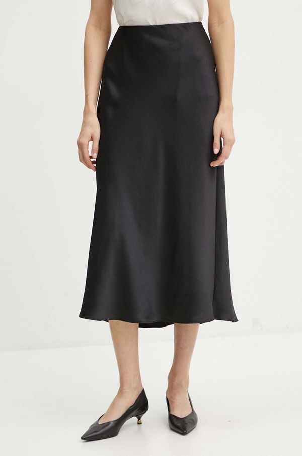 Armani Exchange Suknja Armani Exchange boja: crna, maxi, ravna, 6DYN11 YN4UZ