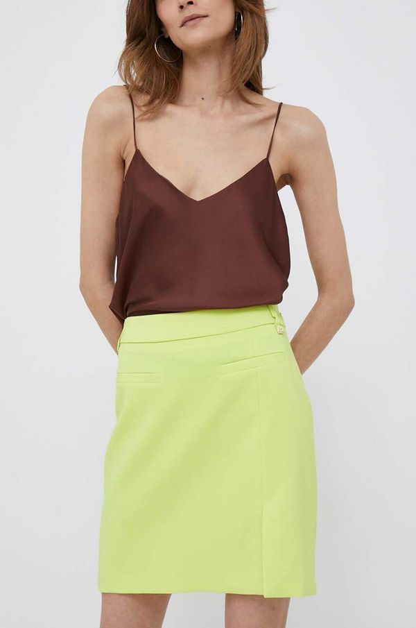 Artigli Suknja Artigli boja: žuta, mini, ravna