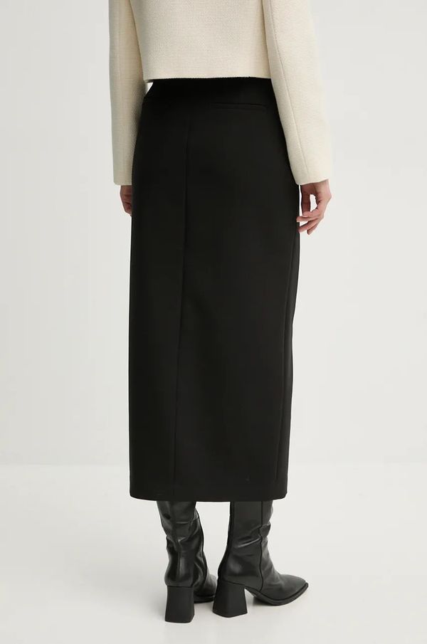 BA&SH Suknja BA&SH boja: crna, maxi, ravna, 1H24CHIR