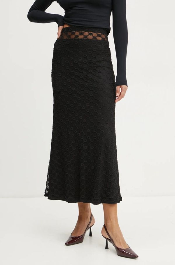 Bardot Suknja Bardot ADONI boja: crna, maxi, širi se prema dolje, 59740SB