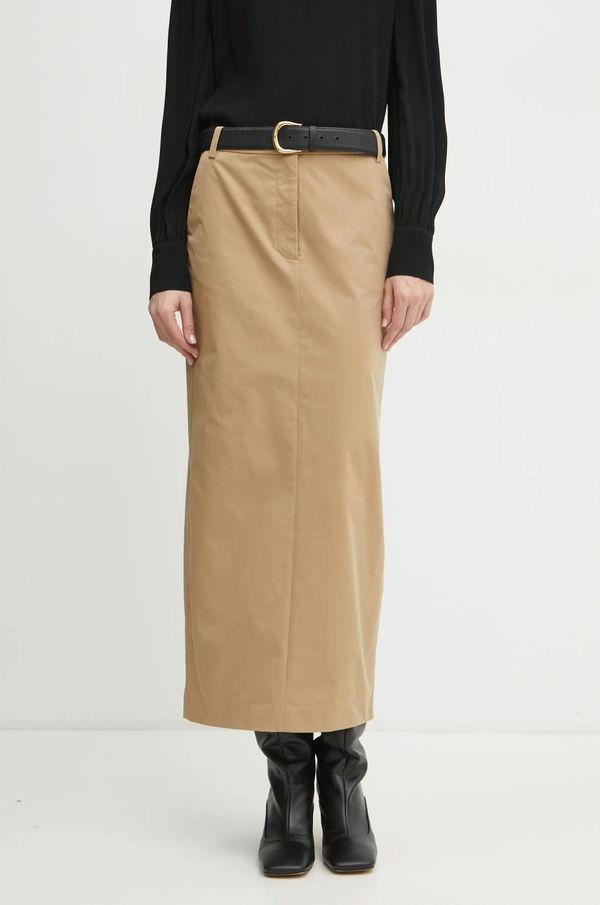 Bardot Suknja Bardot boja: bež, maxi, pencil, 59175SB