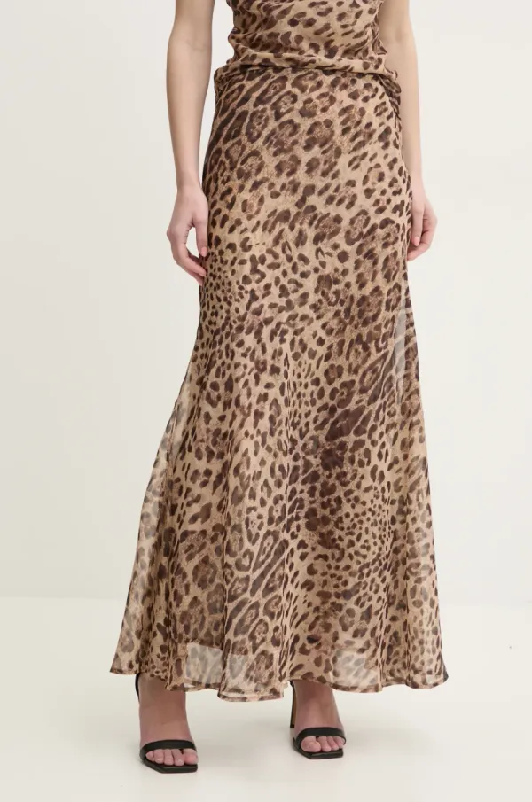 Bardot Suknja Bardot boja: bež, maxi, širi se prema dolje, 59754SB