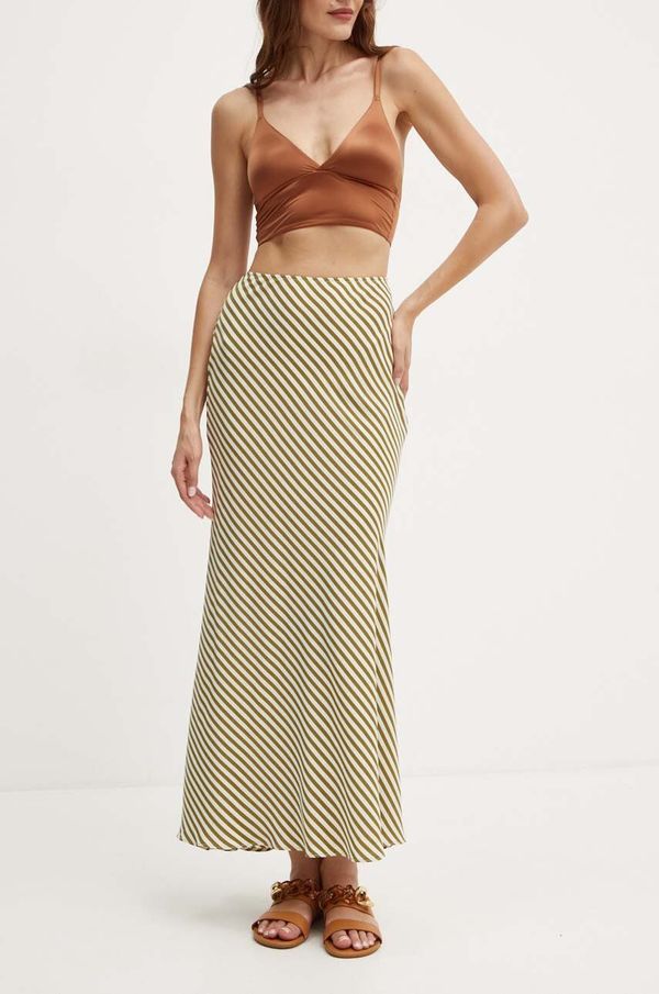 Bardot Suknja Bardot ISADORE boja: zelena, maxi, širi se prema dolje, 59264SB5