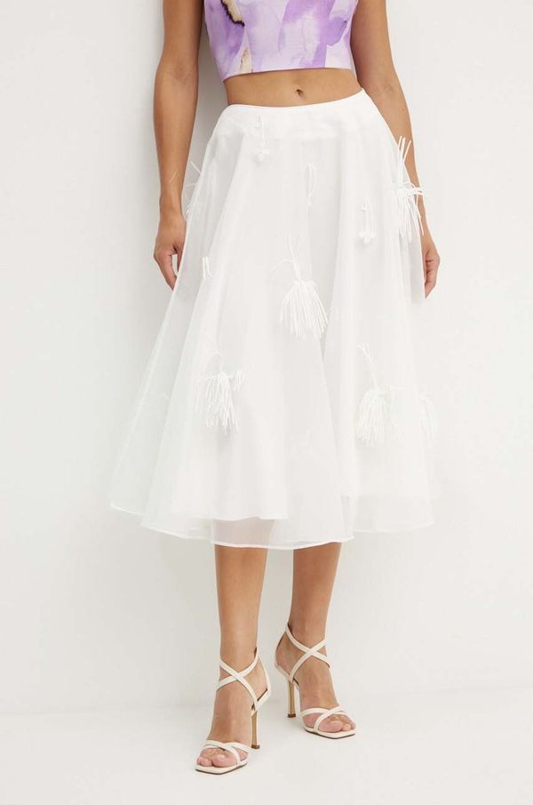 Bardot Suknja Bardot MARCELLE boja: bež, midi, širi se prema dolje, 59361SB