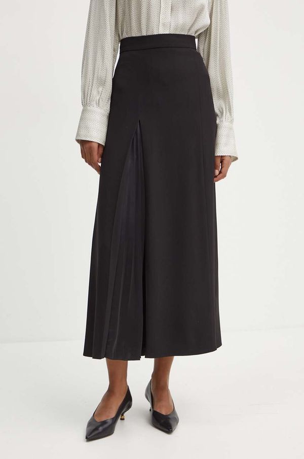 Boss Suknja BOSS boja: crna, maxi, širi se prema dolje, 50518840