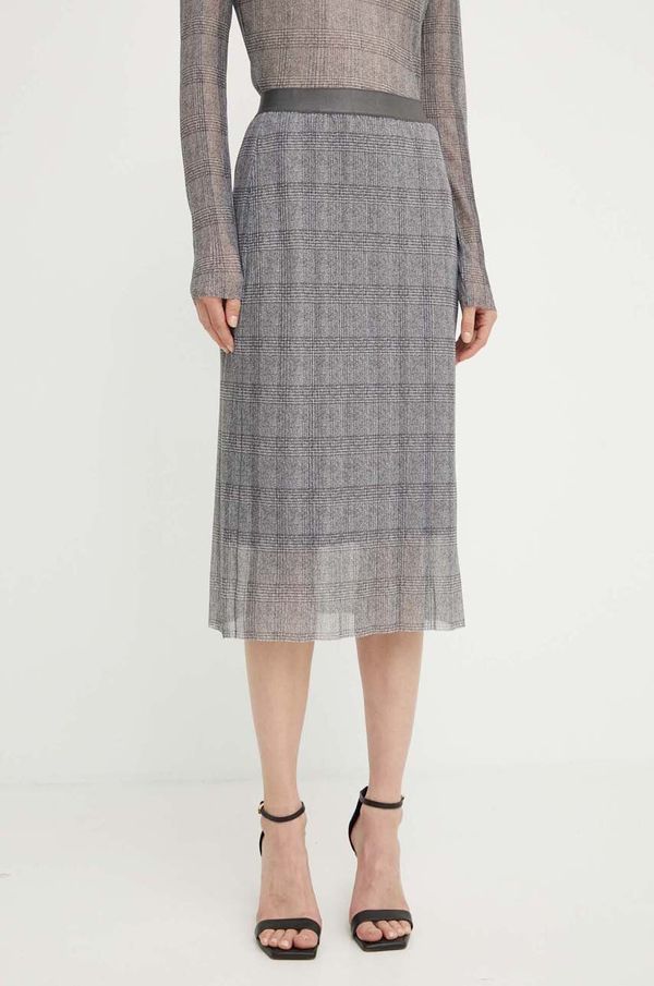 Boss Suknja BOSS boja: siva, midi, pencil, 50510258