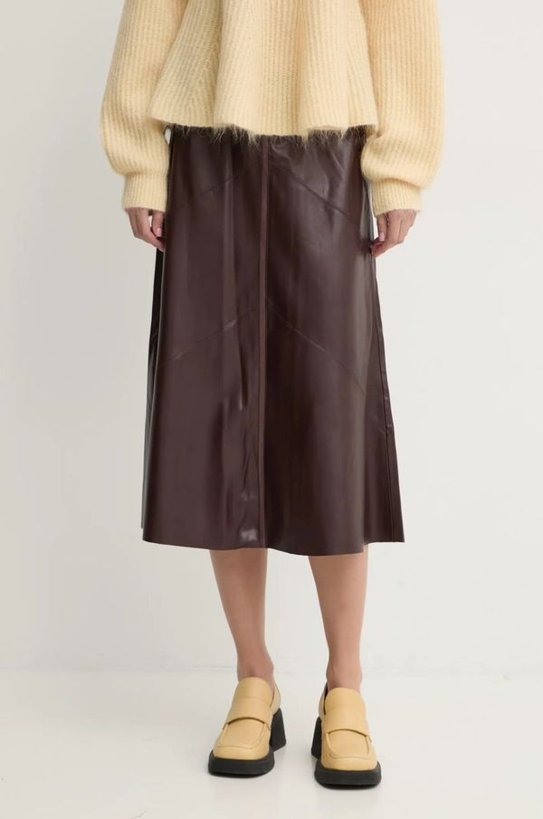 Bruuns Bazaar Suknja Bruuns Bazaar boja: smeđa, midi, širi se prema dolje, BBW4295