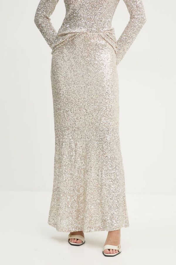 Bruuns Bazaar Suknja Bruuns Bazaar boja: srebrna, maxi, ravna, BBW4195