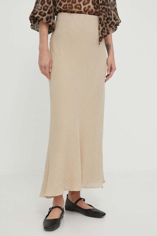 By Malene Birger Suknja By Malene Birger boja: bež, maxi, ravna