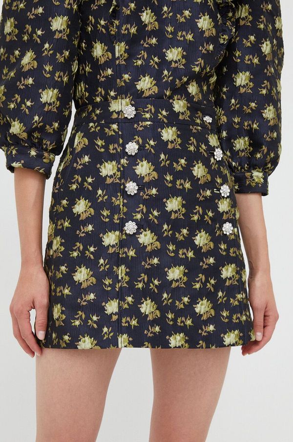 Custommade Suknja Custommade boja: tamno plava, mini, širi se prema dolje