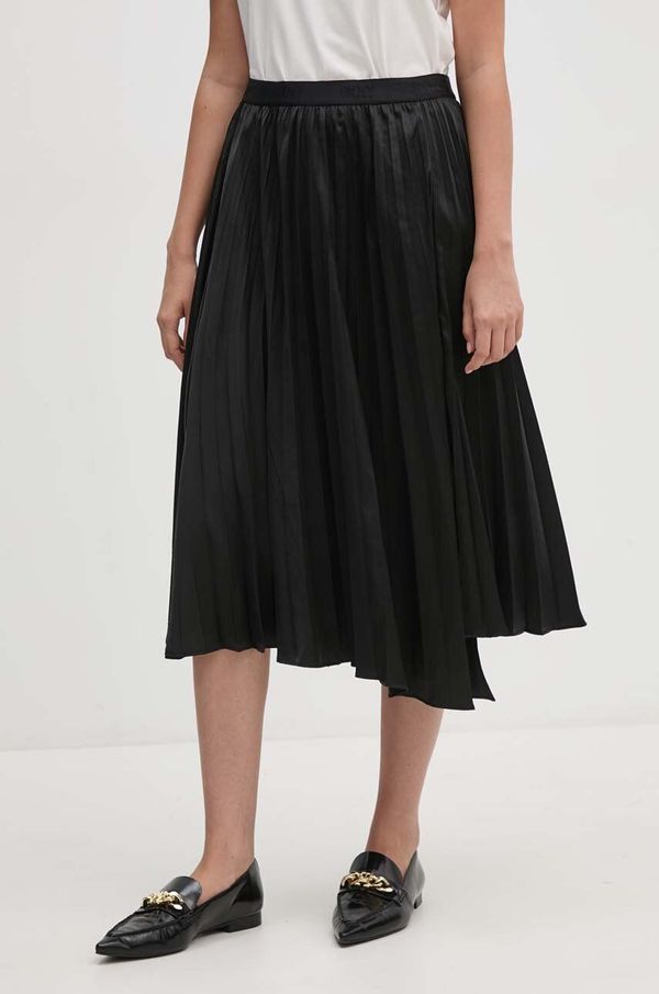 DKNY Suknja Dkny boja: crna, midi, širi se prema dolje, P4ENTQBW