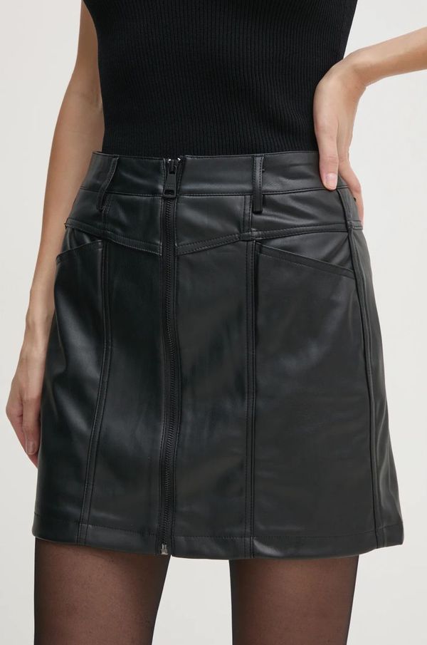 DKNY Suknja Dkny boja: crna, mini, širi se prema dolje, DJ4K9500