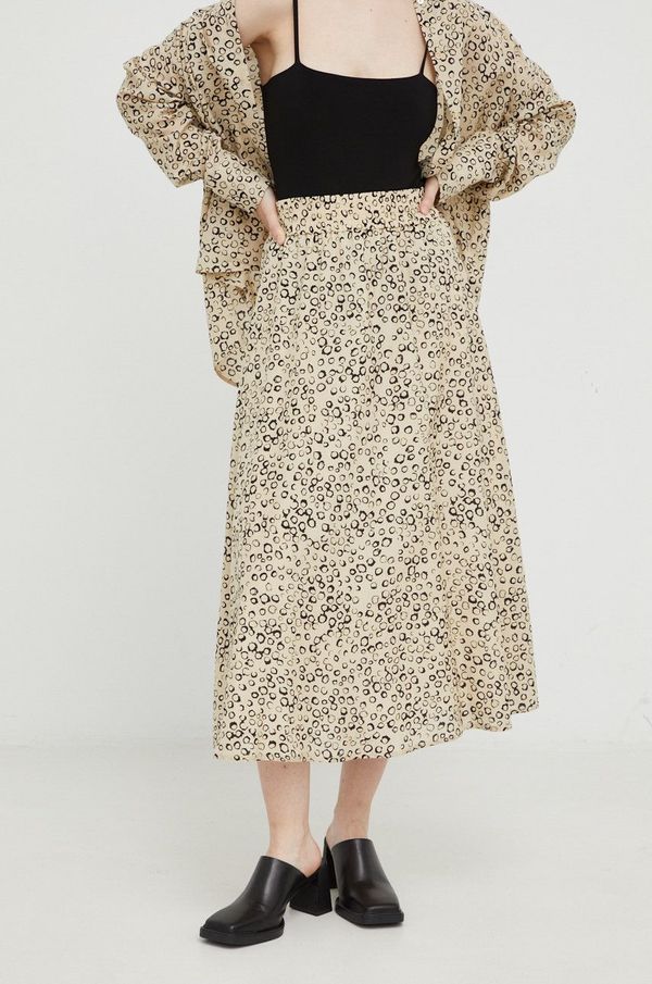 Drykorn Suknja Drykorn boja: bež, midi, širi se prema dolje