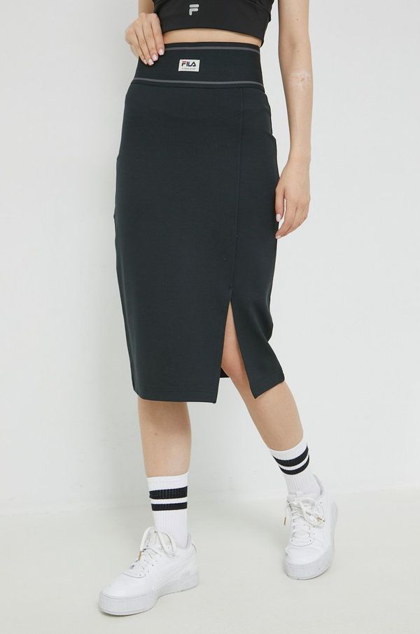 Fila Suknja Fila boja: crna, midi, pencil