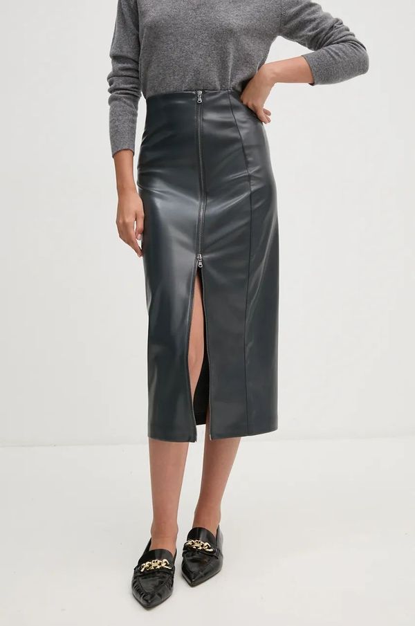 Gaudi Suknja Gaudi boja: siva, midi, ravna, 421FD78001