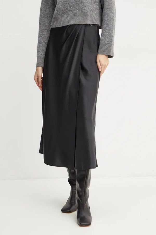 Guess Suknja Guess ANASTASIA boja: crna, midi, ravna, W4BD56 WGIG2