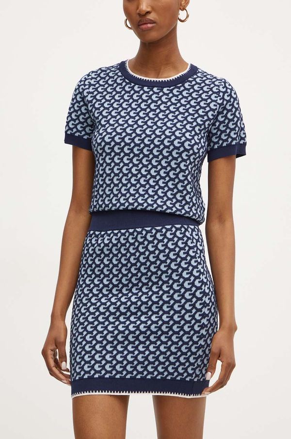 Guess Suknja Guess ASHLEY boja: tamno plava, mini, pencil, W4YD46 Z3FG0