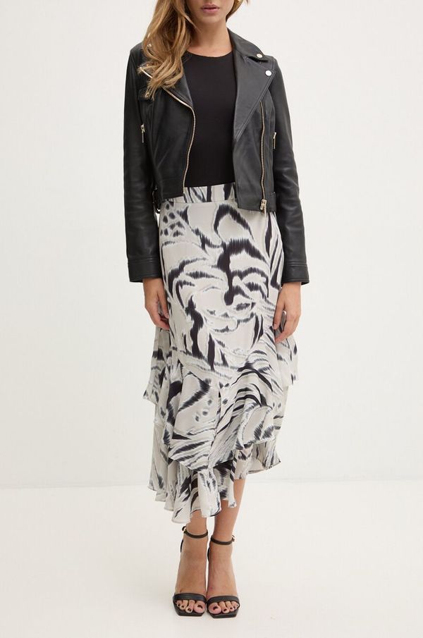 Guess Suknja Guess boja: siva, midi, širi se prema dolje, W4BD83 WGLA2