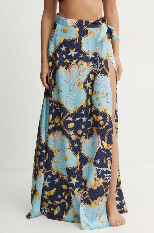 Guess Suknja Guess boja: tamno plava, maxi, ravna, E4YD02 WGDO2