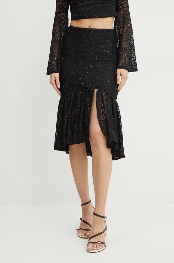 Guess Suknja Guess DOMINIQUE boja: crna, midi, ravna, W4BD86 KCG90