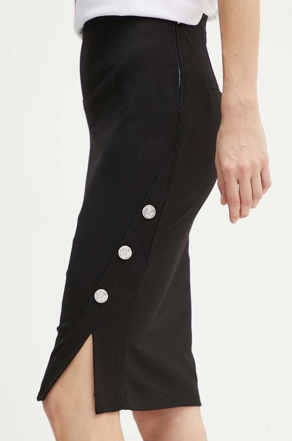 Guess Suknja Guess DONATELLA boja: crna, midi, pencil, W4YD66 KBJP2