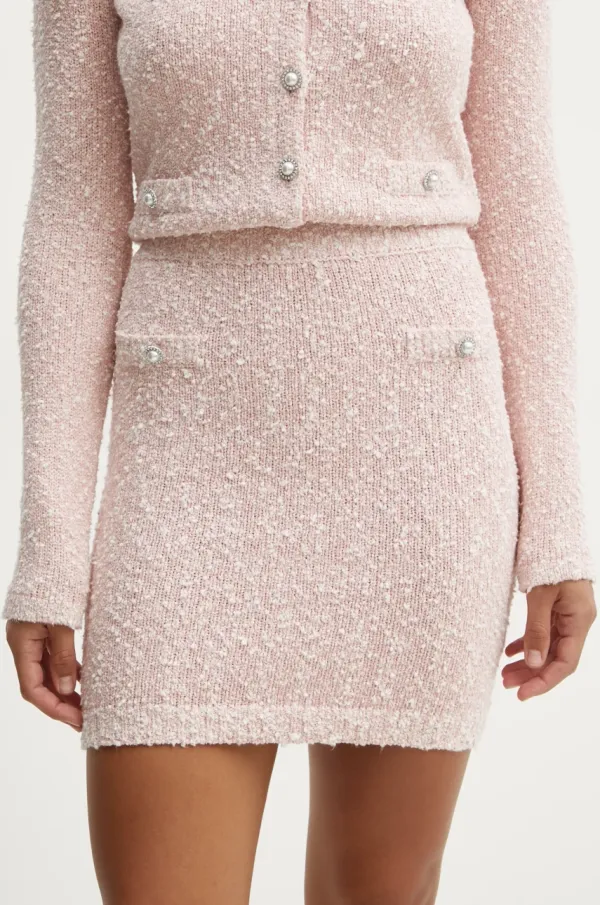 Guess Suknja Guess DOROTHY boja: ružičasta, mini, pencil, W5RD45 Z3L21