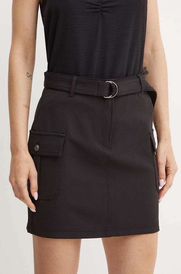 Guess Suknja Guess FIONA boja: crna, mini, ravna, W4YD72 WFWX2