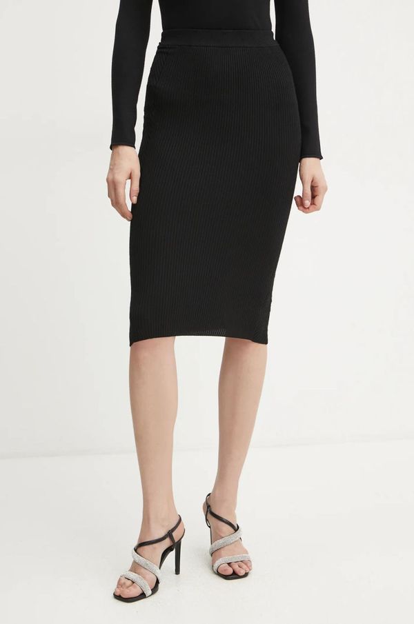 Guess Suknja Guess KATELYN boja: crna, midi, pencil, W5RD15 Z2V62