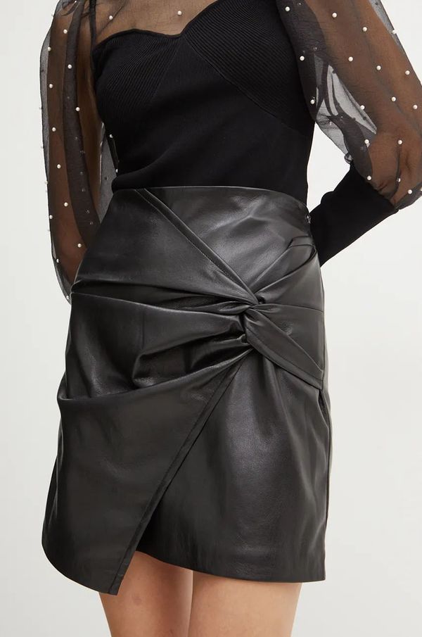 Guess Suknja Guess LAURE boja: crna, mini, ravna, W4BD61 WGIK0