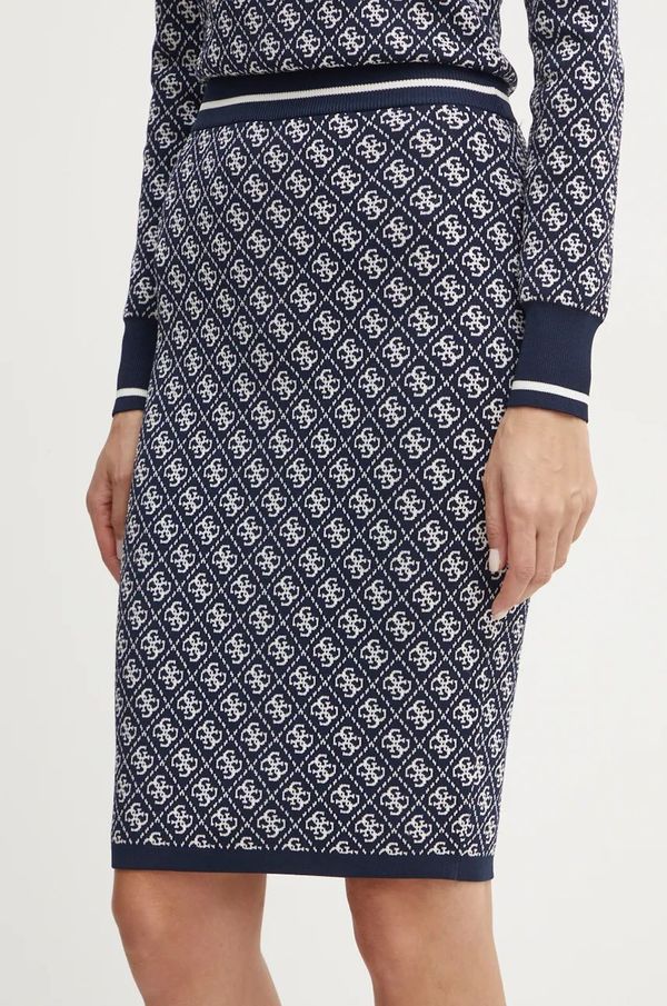 Guess Suknja Guess LISE boja: tamno plava, mini, pencil, W4BD53 Z37K0