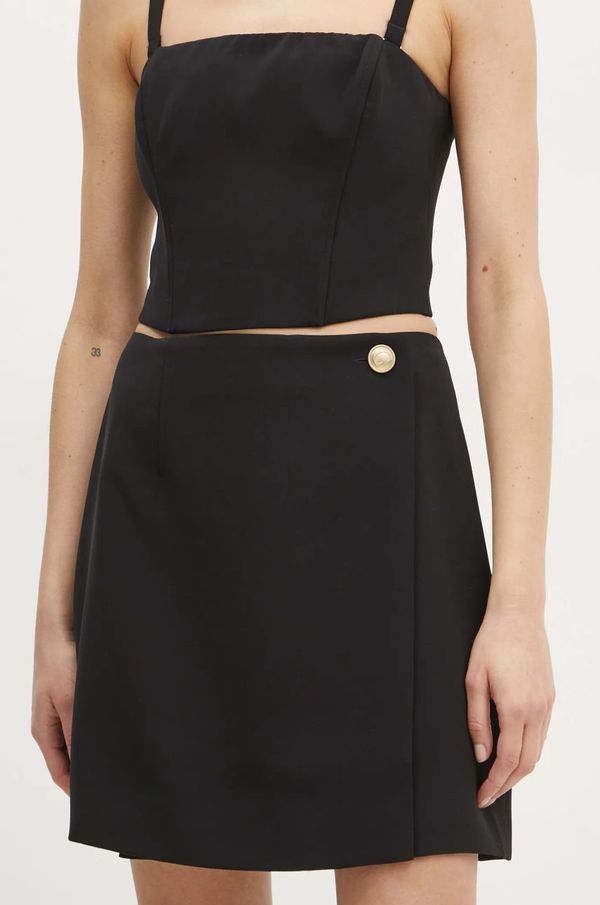 Guess Suknja Guess RAISSA boja: crna, mini, ravna, W5RD68 WGLO2