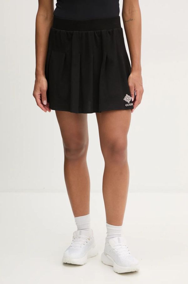 Guess Suknja Guess SUZANNE boja: crna, mini, širi se prema dolje, V5RD00 KCOK1