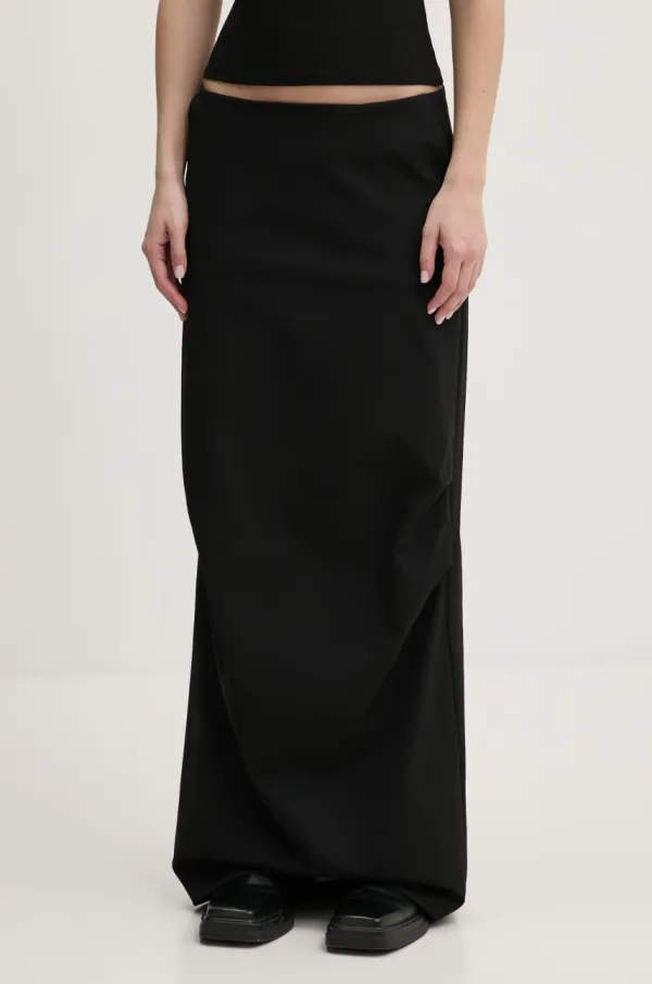 HELIOT EMIL Suknja Heliot Emil boja: crna, maxi, ravna, PRESS25_W_12_044_BLK01